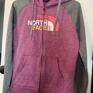 The North Face Magenta and Charcoal Jacket